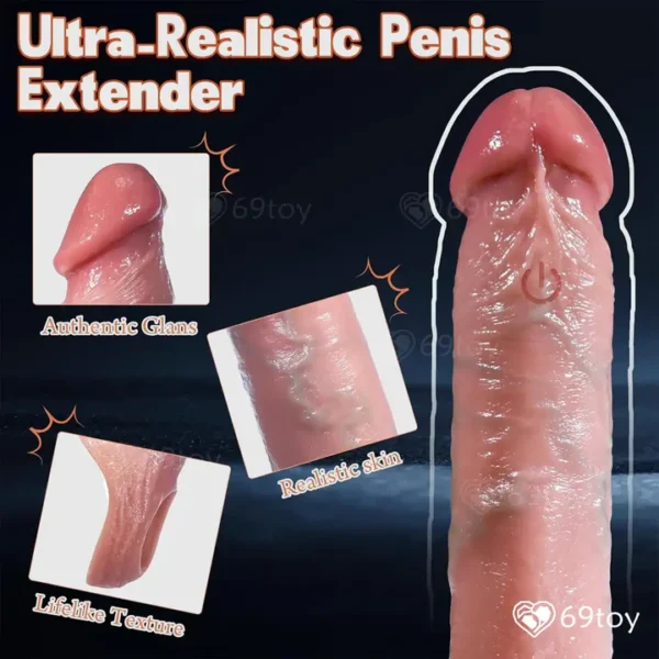 Carrot Shape Heating Thrusting Silicone Vibrator