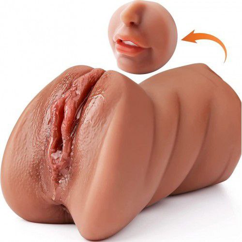 cm18 Chingari Muse | ThrustX Brown Face Doll Pocket Pussy with Triple Entry | ThrustX Personal Wellness Toy