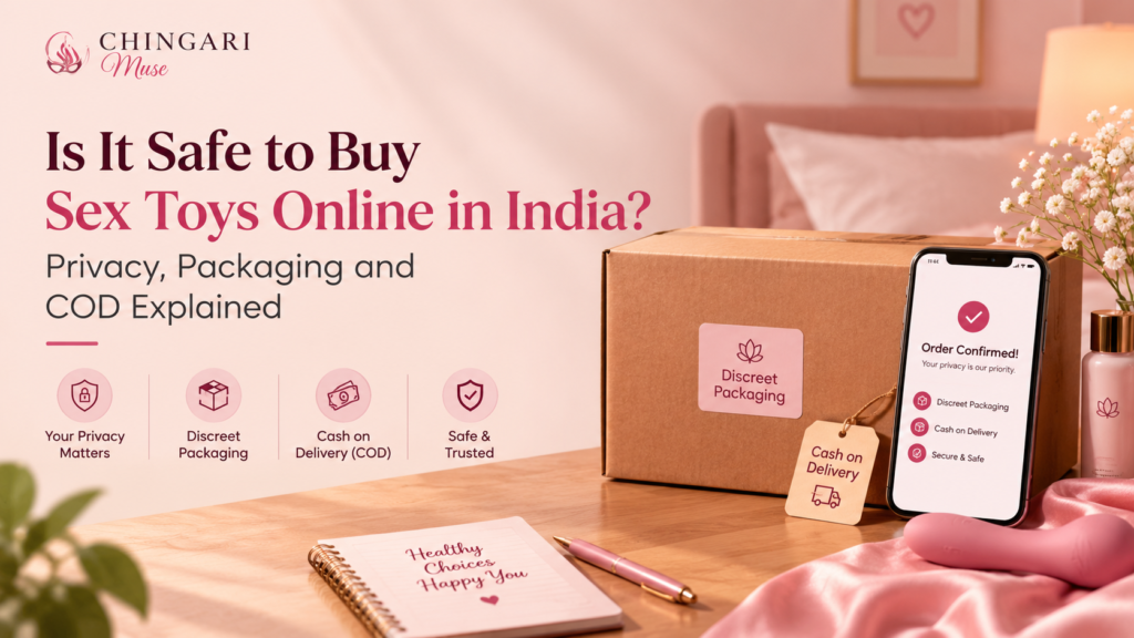 Plain discreet parcel showing how to buy sex toys online in India safely